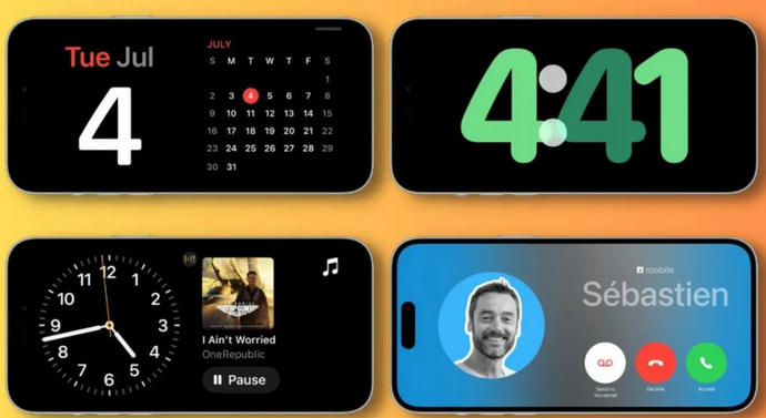 宜良苹果手机维修分享iOS17横屏充电待机显示有什么好处 