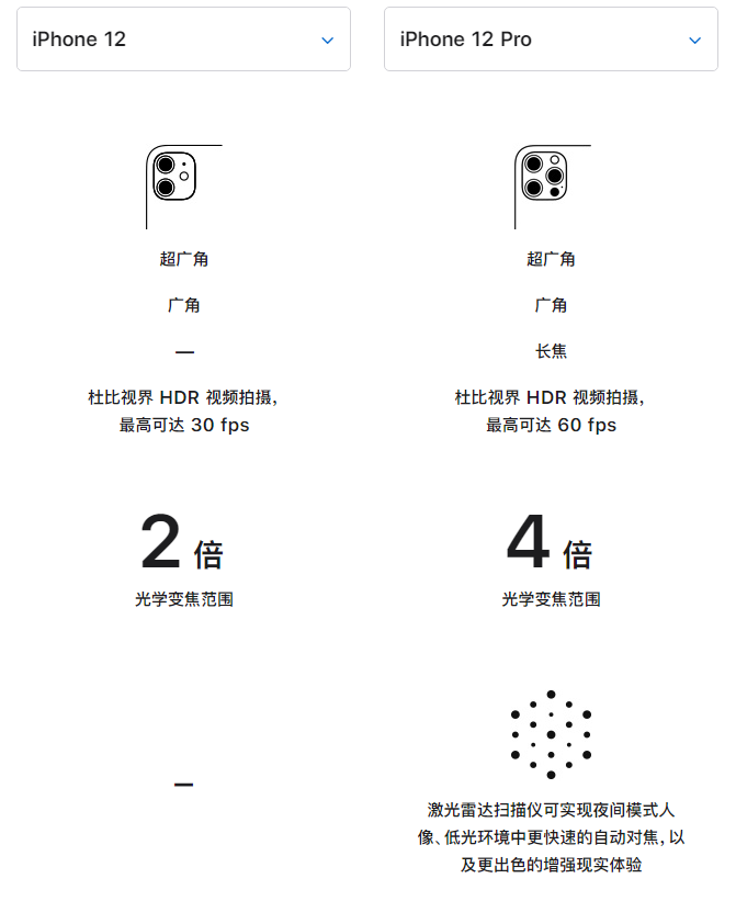 宜良苹果手机维修分享苹果 iPhone 12 与 iPhone 12 Pro 选哪款 